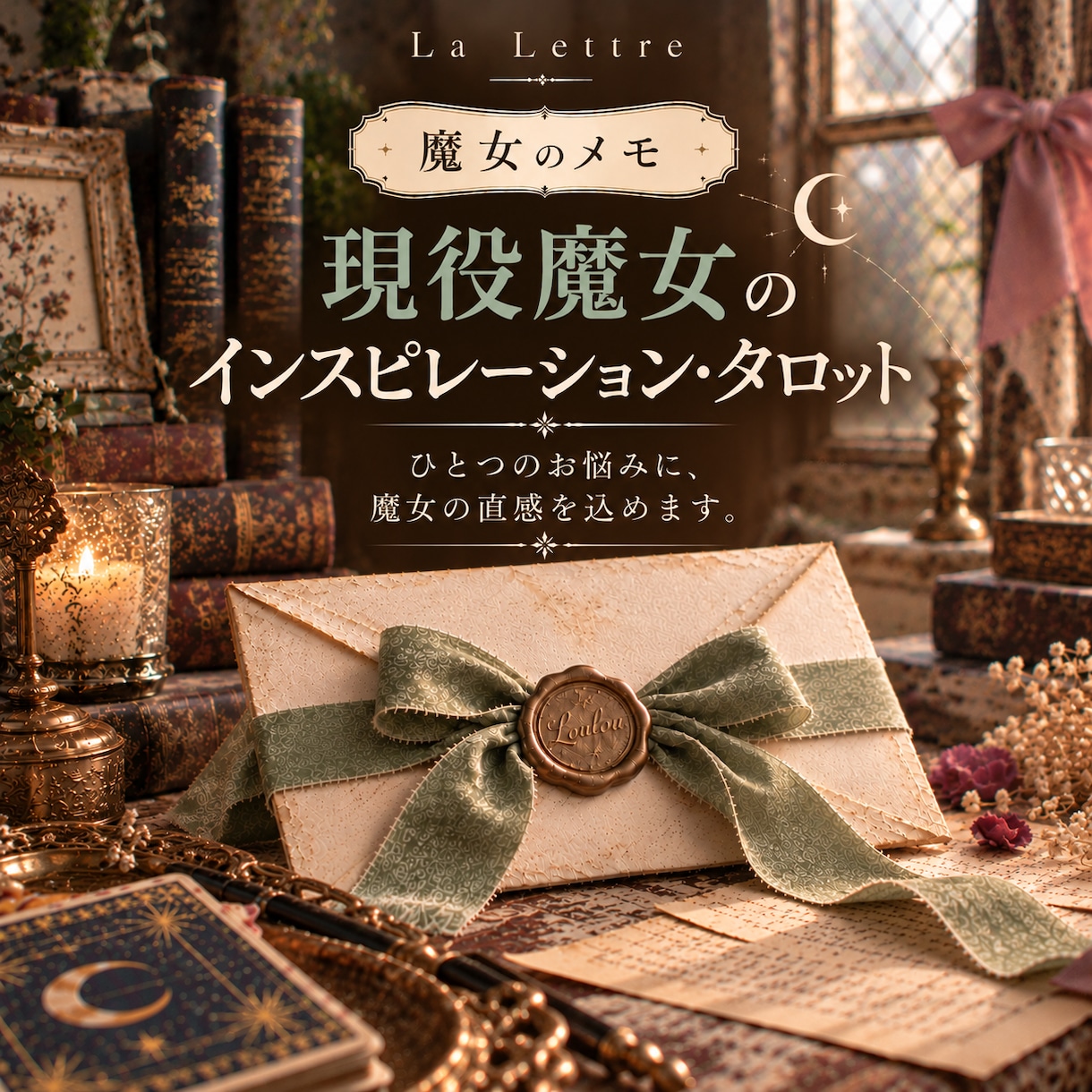 タロットであなたの悩みや迷いを優しく読み解きます ⭐︎魔女の直感が、今あなたに必要なヒントを届けます イメージ1