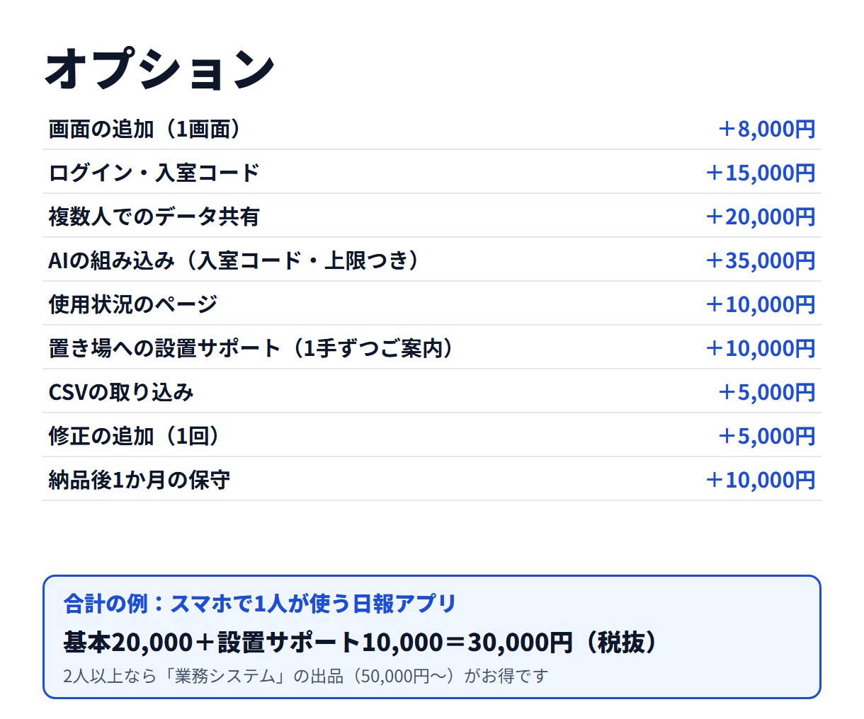 Excelや紙の業務を動くWebアプリにします 仕上げる前に試作をお見せします｜スマホでもPCでも イメージ4
