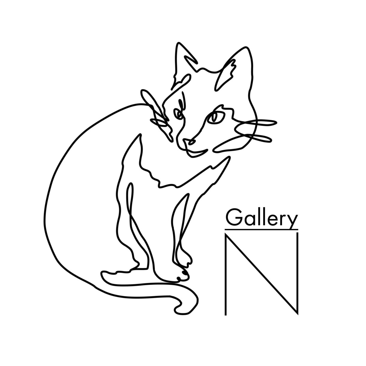 新サービス開始♪一筆書きのイラストロゴ作成します 一筆書きのイラスト(モチーフ1点)＋テキスト イメージ5