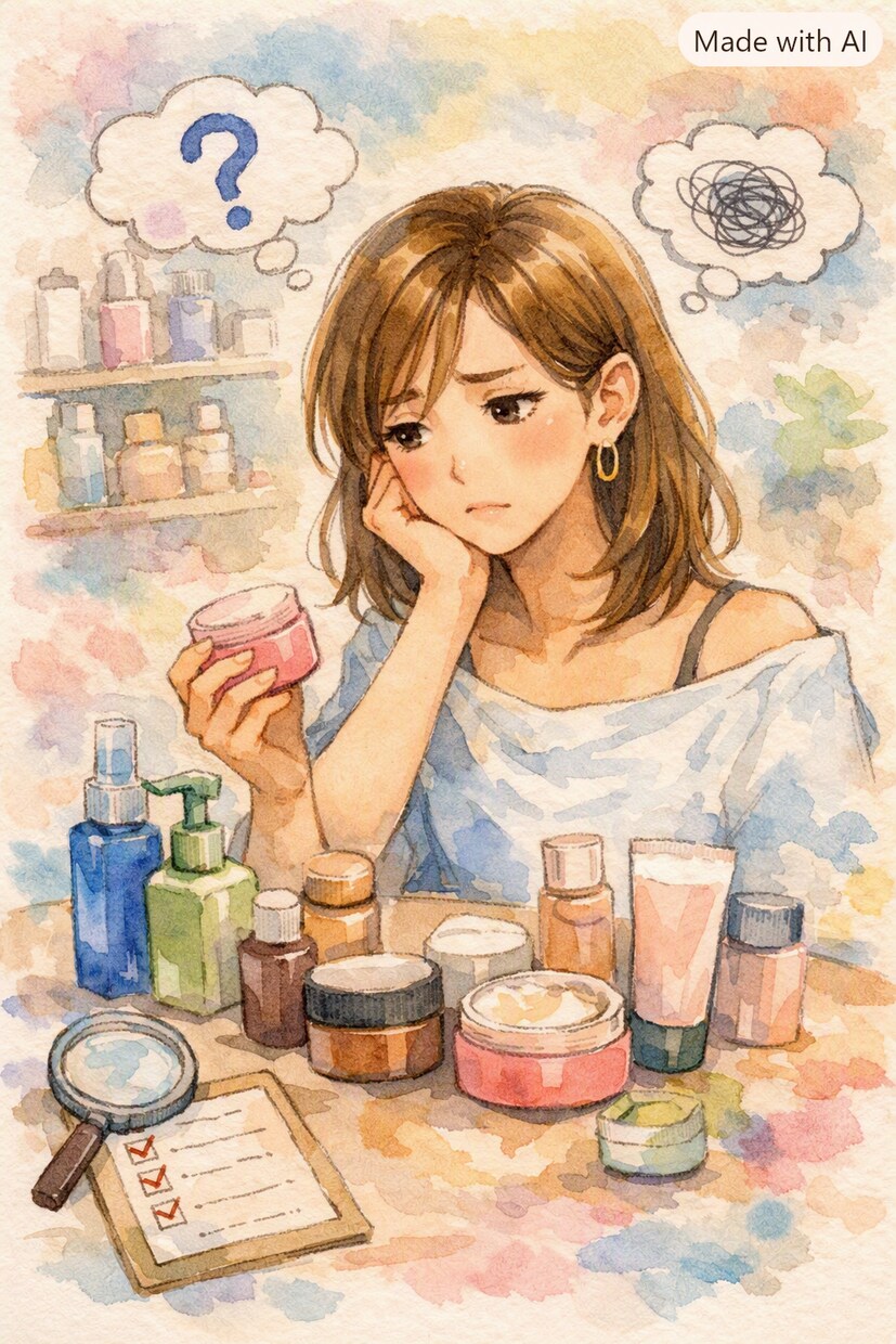 スキンケアコスメ選び迷子卒業のポイント4つ教えます すぐできる！　PDF6枚+自分の軸を見つけるための質問1枚 イメージ2