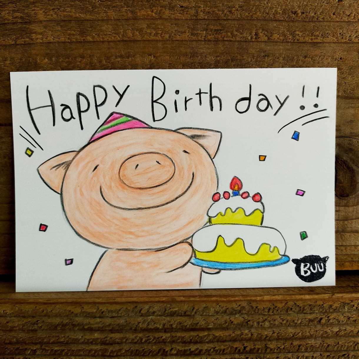 ぶたのはなのぶたポストカードを描かせていただきます ほっと心があたたまるポストカードをお届けします☆.｡.:*・ イメージ8