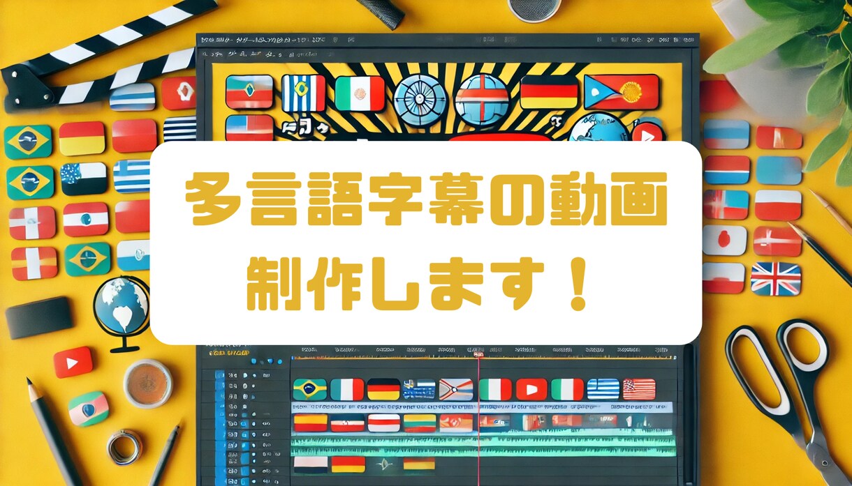 YouTuber必見！多言語字幕の動画を作ります 日本語だけじゃもったいなくないですか？多言語化で世界に発信へ イメージ1