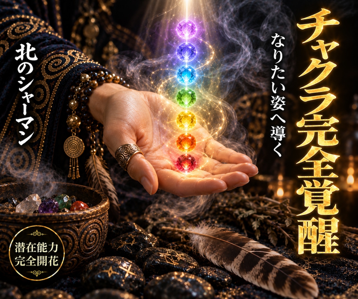 チャクラ覚醒|詰まりを解き全ての運勢を開運させます 仕事、恋愛、金運、人間関係。願う未来を引き寄せたいあなたへ イメージ1