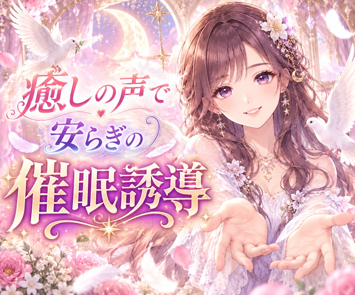 催眠誘導セラピー★癒しの言葉でリラックスさせます 不安、イライラ、落ち込み、声を聞くだけ安らぎのヒーリング時間 イメージ1