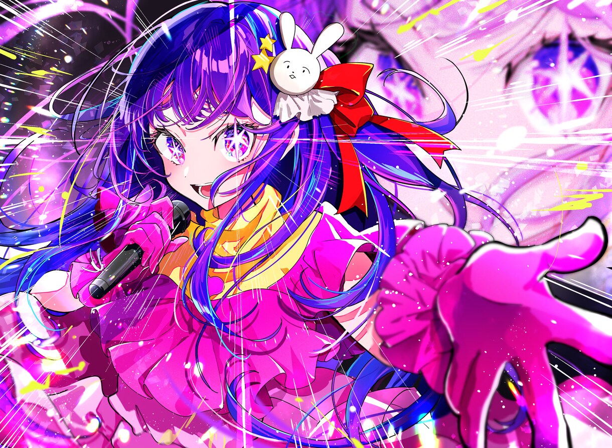 かわいくて色鮮やかなイラスト作成します 美少女キャラ、背景込みの一枚絵、サムネイル、など イメージ9