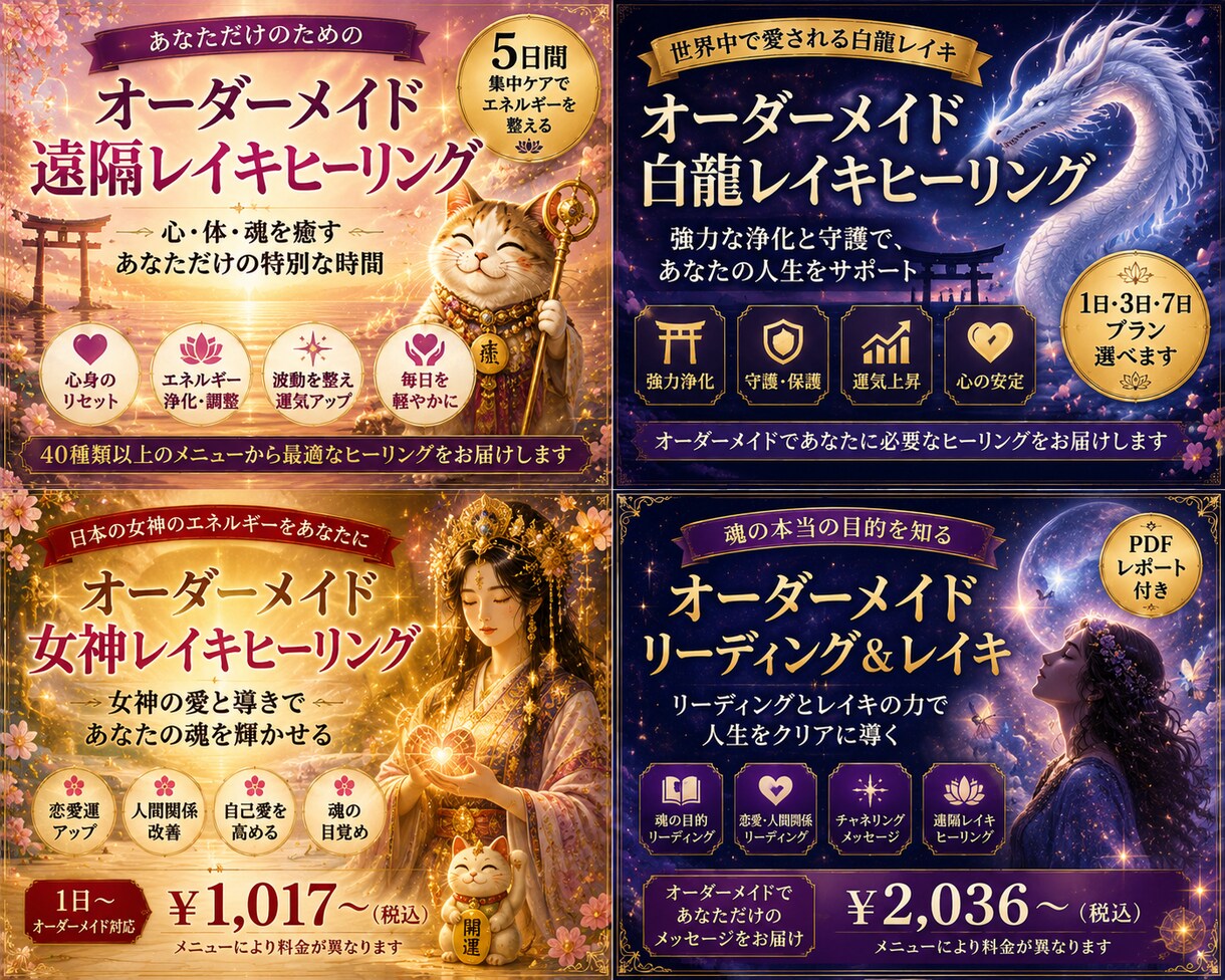 あなただけのためにレイキをカスタマイズします 50種類の中から運気爆上がりのオーダーメイドヒーリングします イメージ3