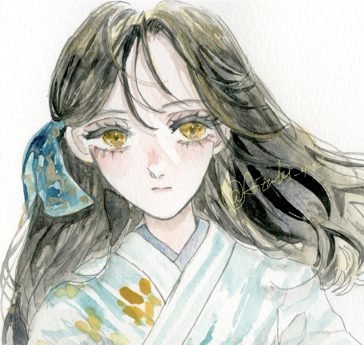 アナログ水彩イラストをお描きします 水彩ならではの透明感のある少女のイラストが得意です！ イメージ3