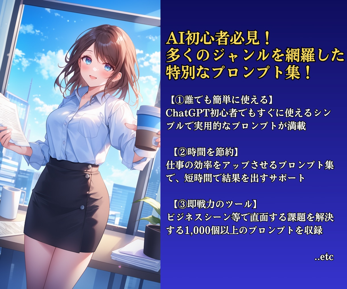 超豪華！ChatGPTのプロンプト集を提供します 【豪華特典付き！】これからChatGPTを始める初心者必見！ イメージ2