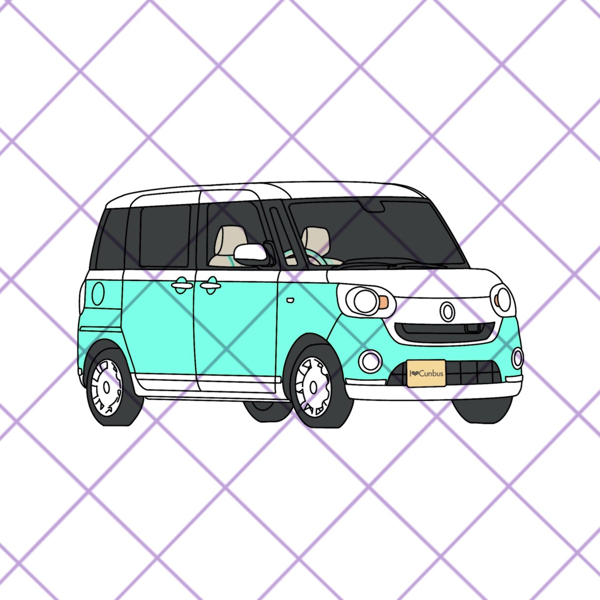 あなたの愛車をシンプルに描きます LINEやSNSのアイコン。またはプレゼントにどうぞ！ イメージ2