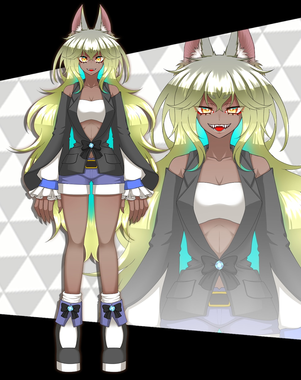IRIAMやVtuberなど立ち絵描きます 配信用など全身立ち絵の必要な方へ！ イメージ2