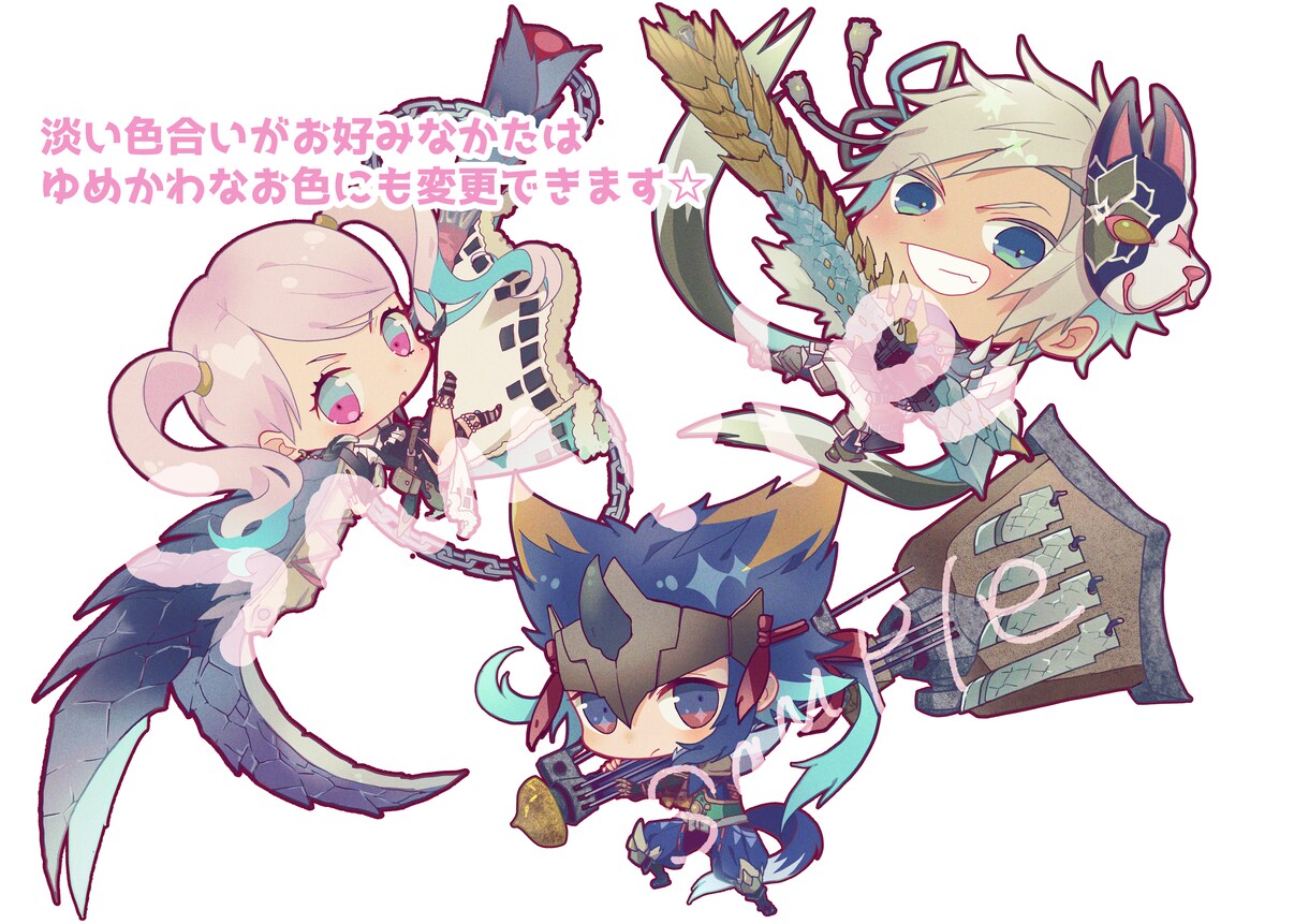 可愛い！使える！愛されデフォルメキャラ描きます みんなの視線をひとりじめ！愛されデフォルメキャラ！ イメージ7