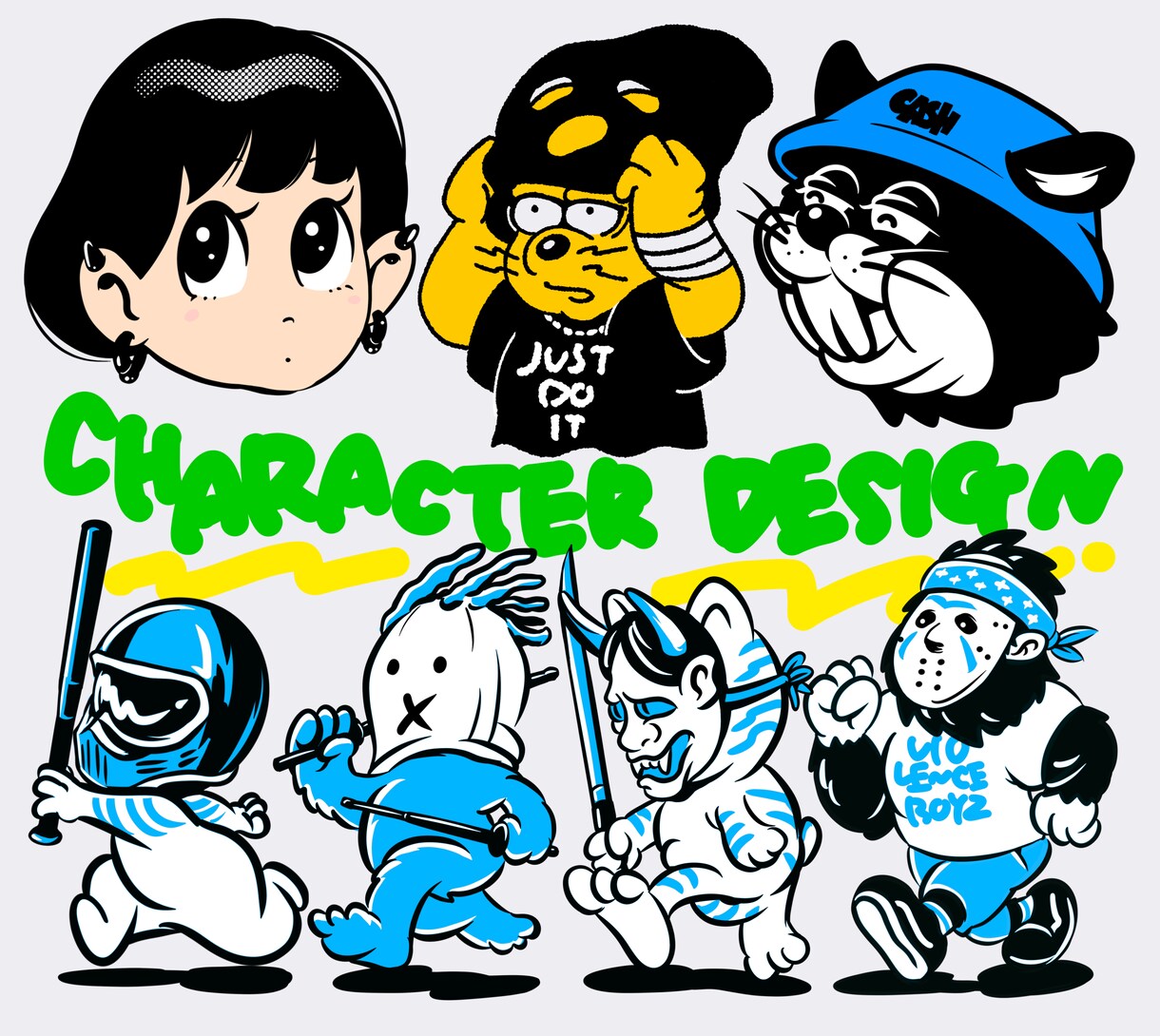ストリート＋ポップ＋毒　クセ強なキャラデザできます オリジナルの悪くてカワイイキャラを産みたい！お手伝いできます イメージ1