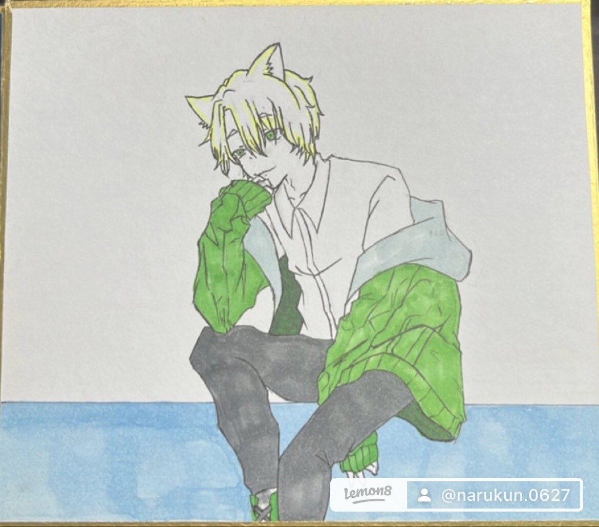 アナログイラストを作成します 色紙、原稿用紙などの絵を描ける紙になんでも描きます！ イメージ1