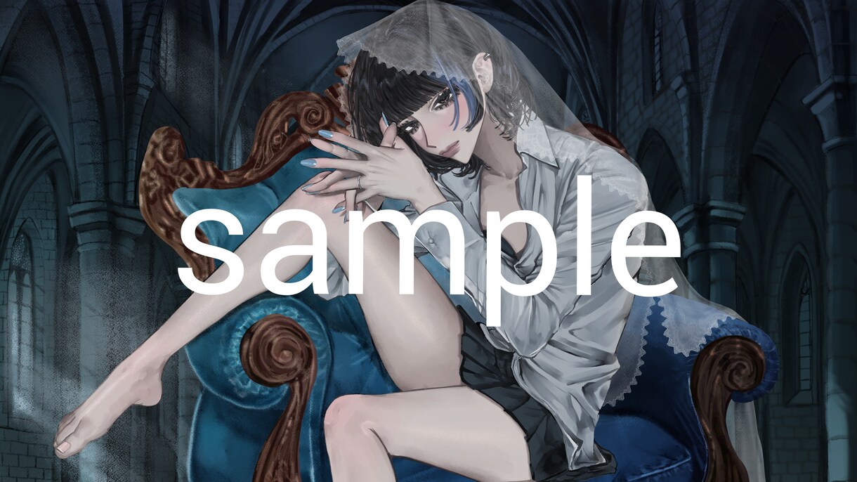 アイコン、イラスト制作します 綺麗で目力のある女の子が得意です。 イメージ6