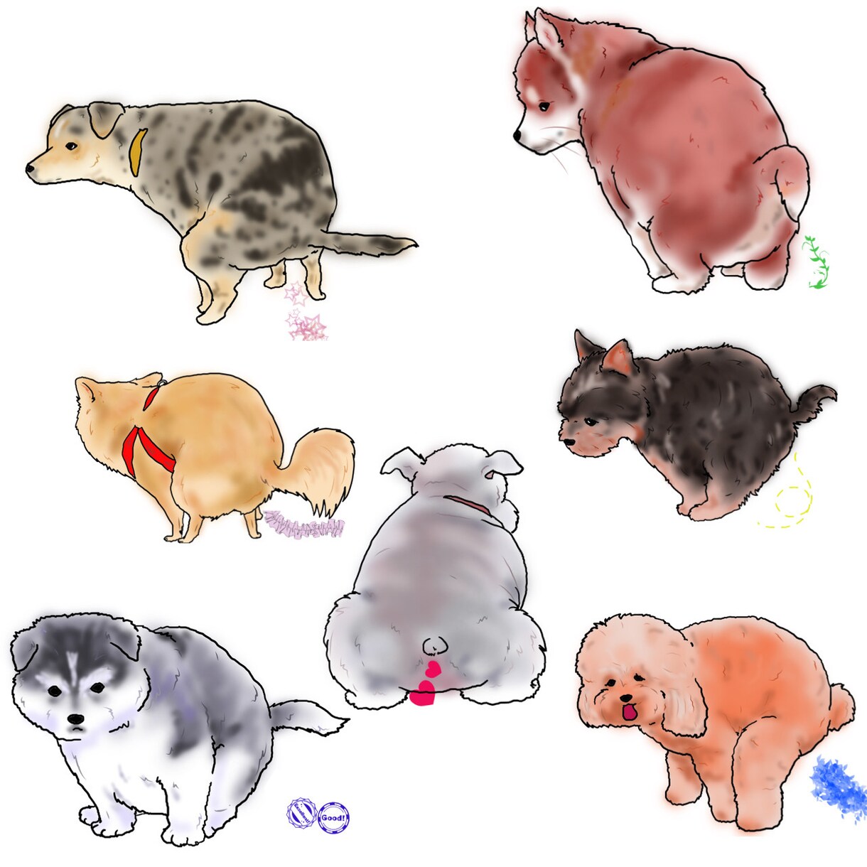 ペットのどすこいイラスト描きます ペットのがんばってるところを敢えてイラストにしてみませんか？ イメージ4