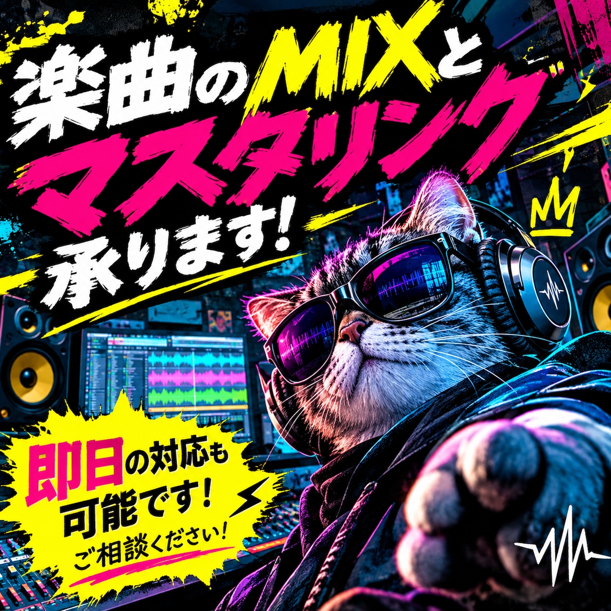 楽曲のMIXとマスタリング承ります あなたの歌声の魅力を引き出し、楽曲に合った迫力あるサウンドへ イメージ1