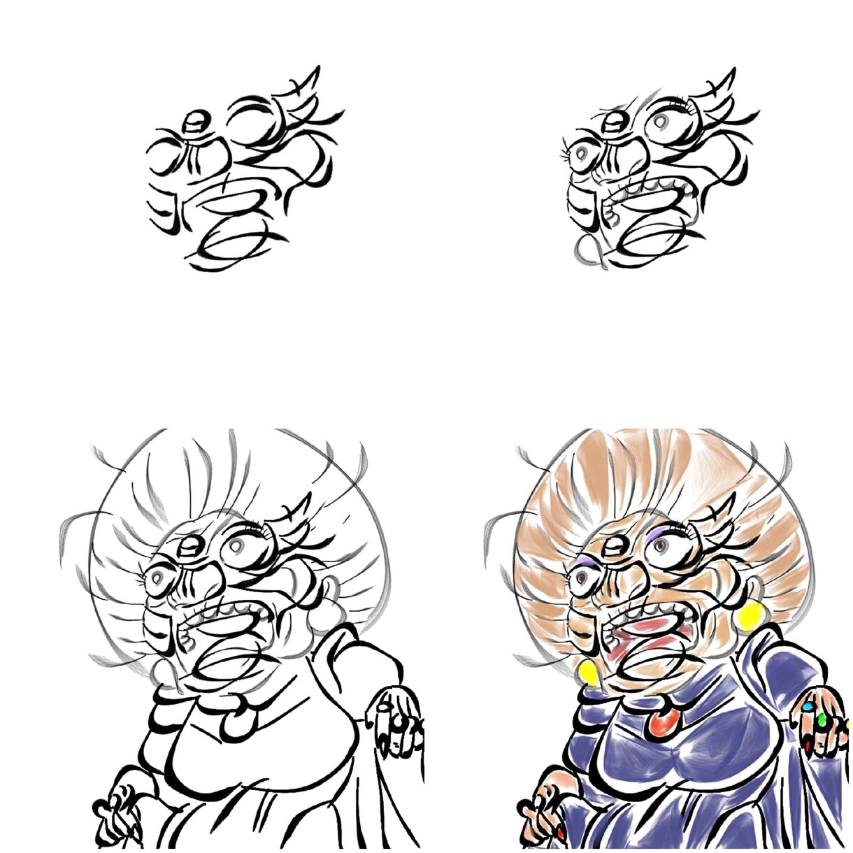 老若男女問わずお名前で似顔絵描いています 名前が挿入された似顔絵僕しか描いていないと思います。 イメージ2