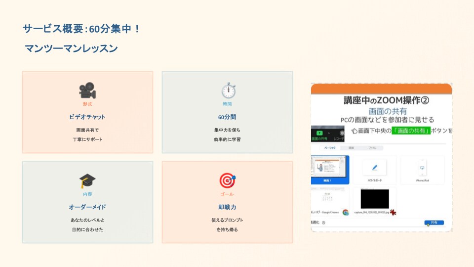 ChatGPT初心者卒業講座！明日から活用できます 超基礎から学べる！挫折させない60分マンツーマンレッスン イメージ9