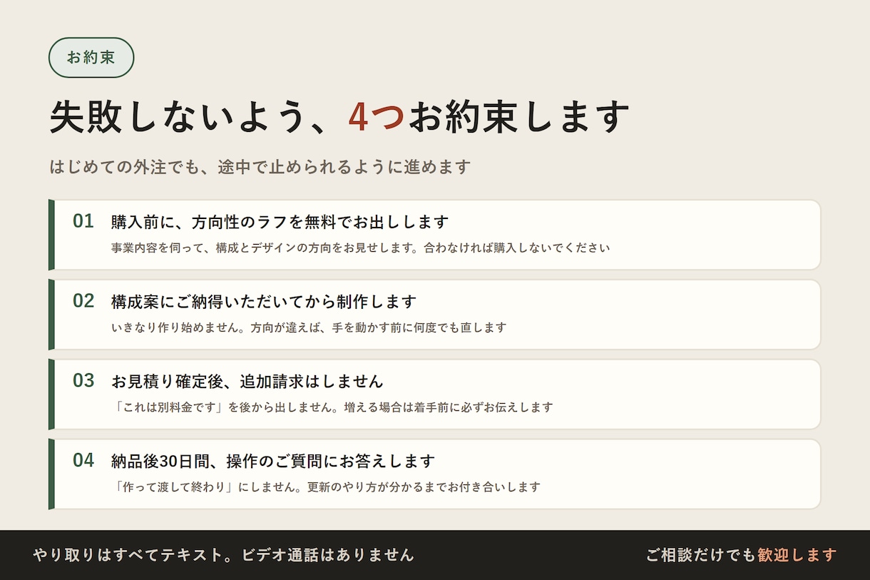 スマホ対応のホームページを5日で制作します 納品後は、文章も写真もご自身で直せます イメージ8