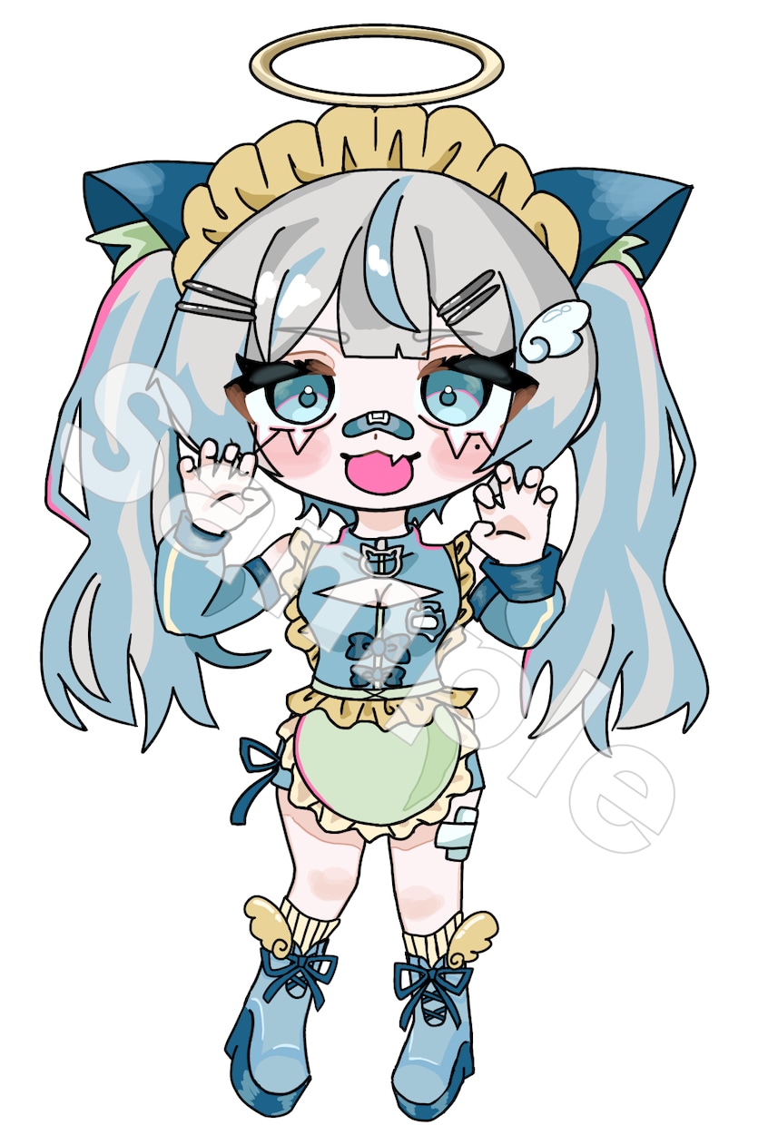 キュートなミニキャラ描きます 2〜4頭身までのミニキャラ描きます イメージ1
