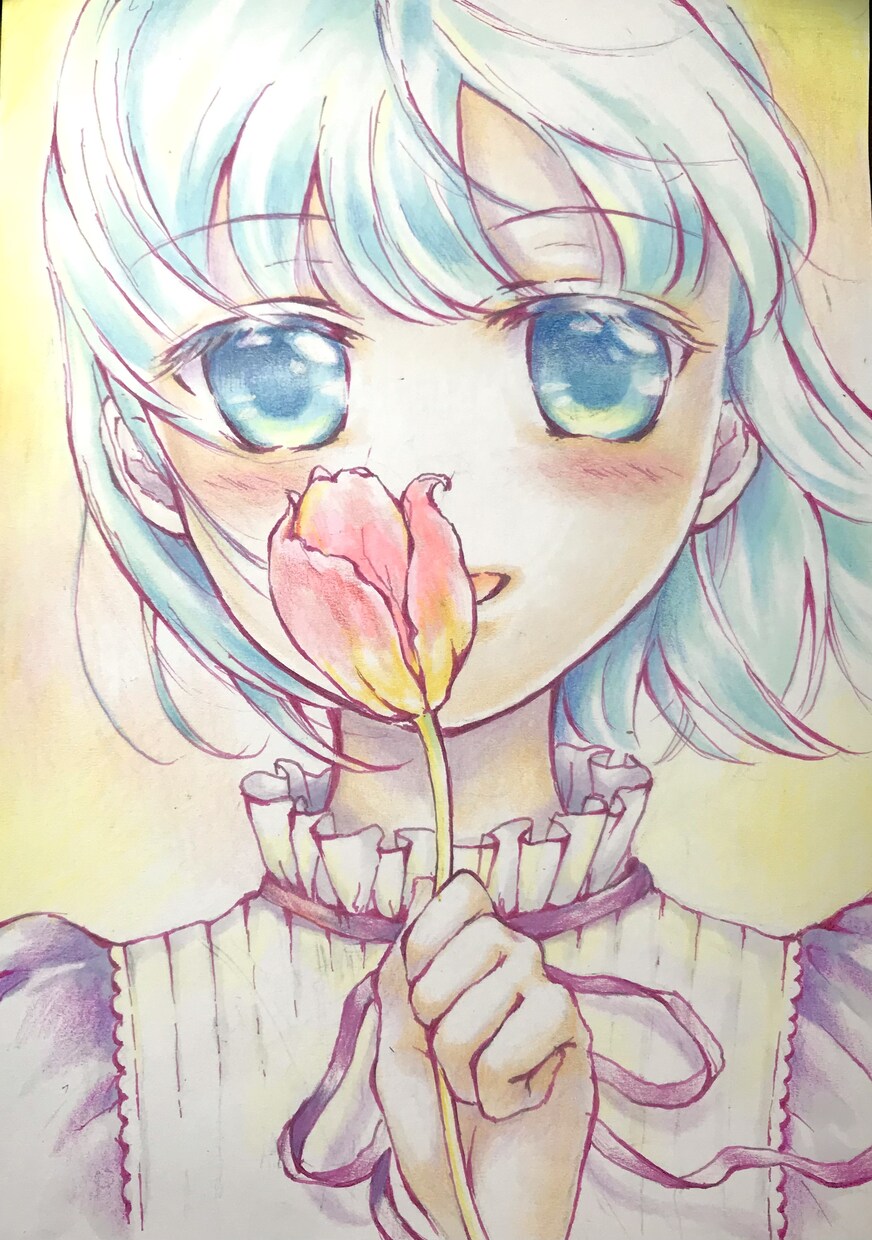 あなたの好きな女の子キャラクターを描きます 可愛い！カラフル！一枚のイラストにあなたの思いを代弁します。 イメージ6