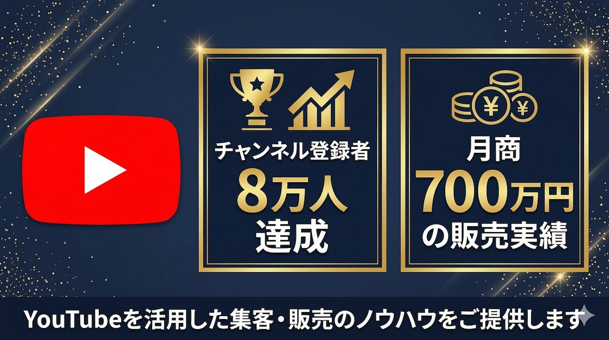 YouTubeで月700万円のプロが運用代行します 8万人の登録者や月売上700万円を作ったマーケターが運用代行 イメージ2
