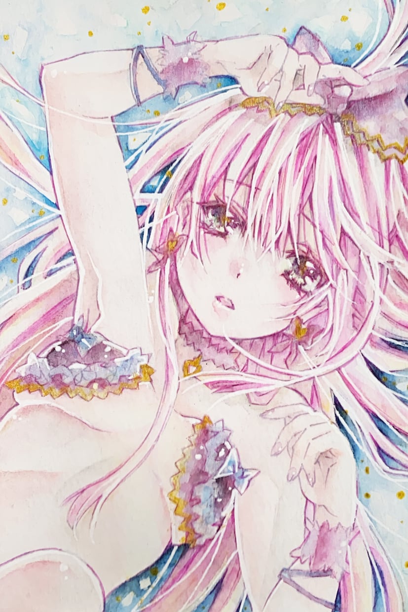 アナログで水彩画やカラーインクで絵を描きます メルカリで50件以上の販売実績柔らかな絵柄多彩な構図 イメージ10