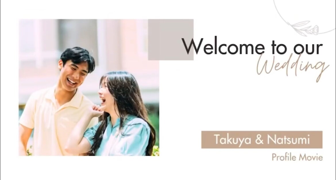 結婚式のプロフィールムービー② 制作致します オプションでオープニングムービー2000円引き イメージ1