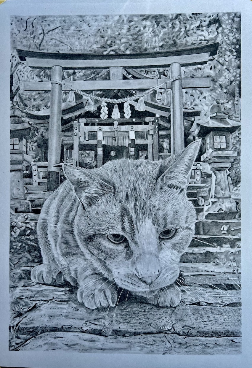 鉛筆画でペットのリアル似顔絵を手描きで作成致します 犬・猫を鉛筆で細部まで丁寧に描きます！ イメージ1