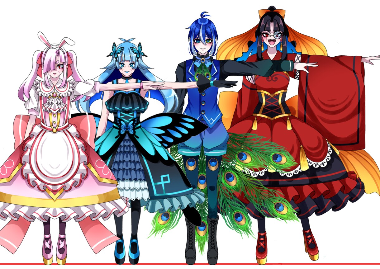 キャラクター立ち絵作成します 個性豊かなオリジナルキャラクターをデザイン致します！ イメージ1