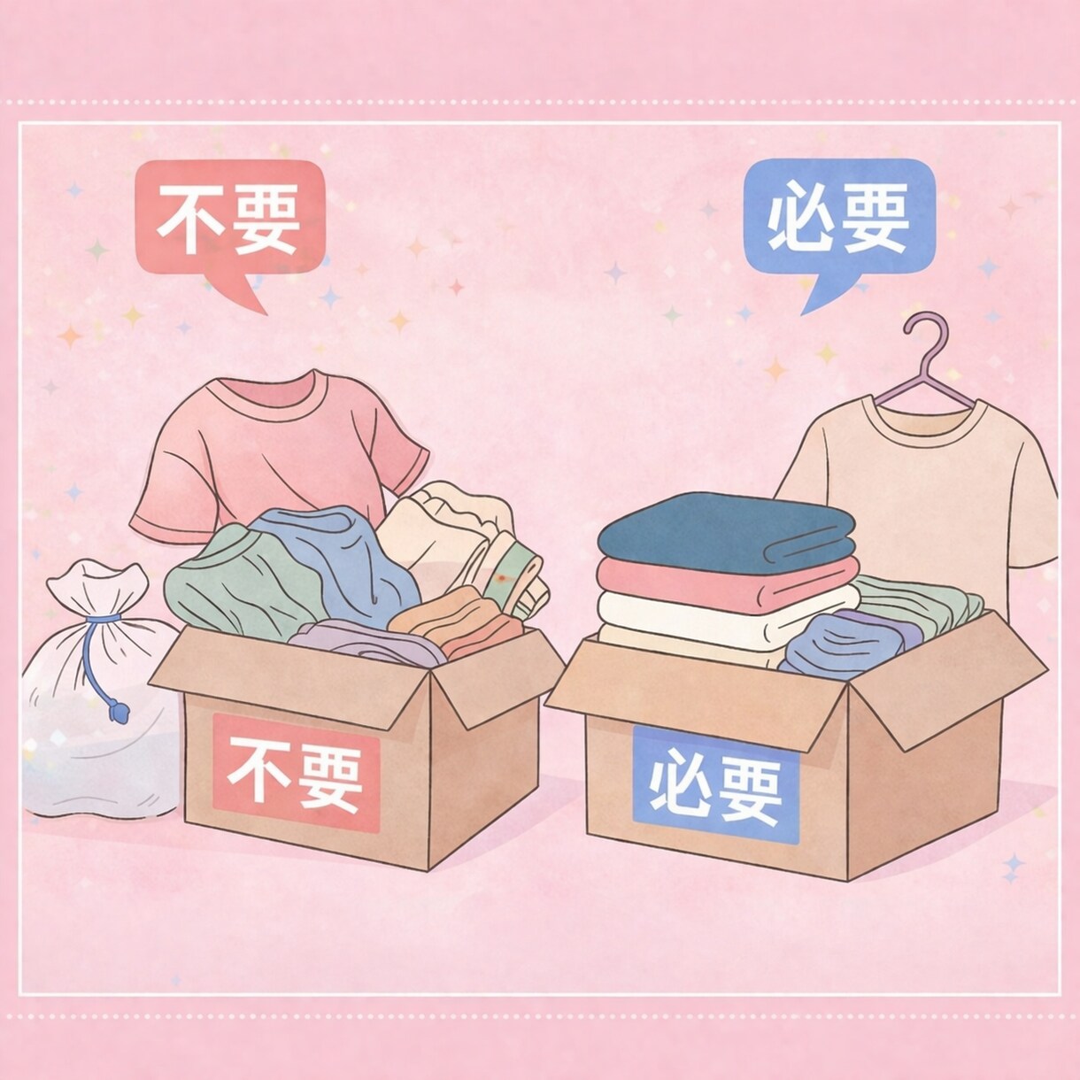 似合う服、似合わない服を見極め、洋服の断捨離します 片付けたいのに片付かない!似合う服装がわからない! イメージ2