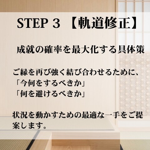 宿縁結木術＊二人のズレを修正し、ご縁を組み直します 0.1ミリのズレを正し、ご縁を美しく組み直します イメージ7