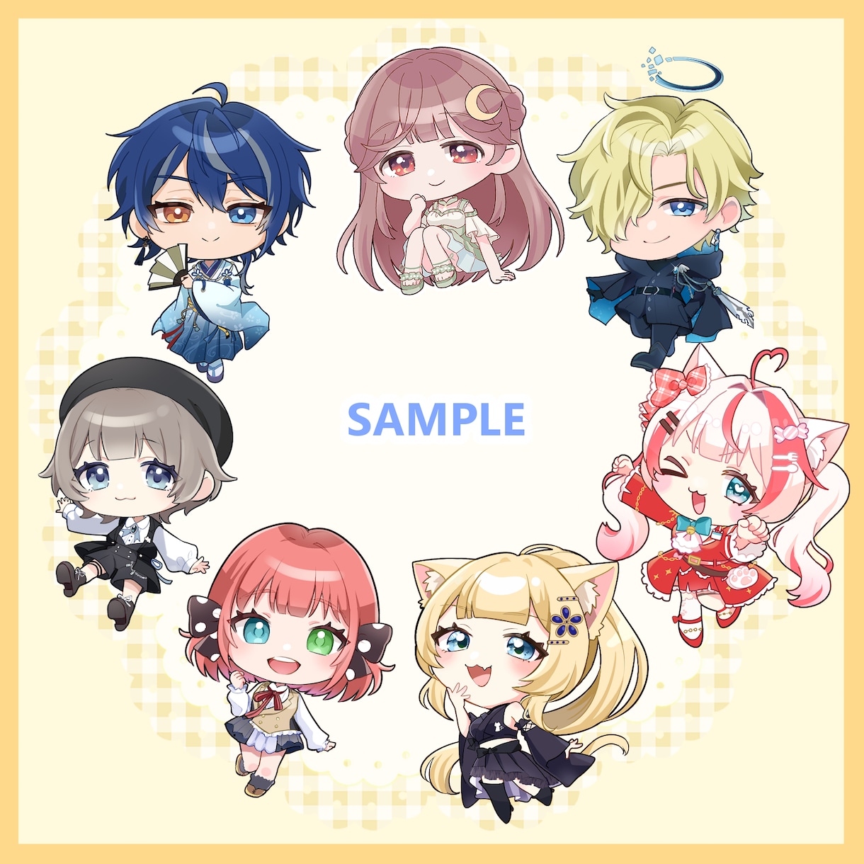 可愛いデフォルメイラスト描きます グッズ化と相性◎！ぷにっと可愛いミニキャライラスト♪ イメージ2