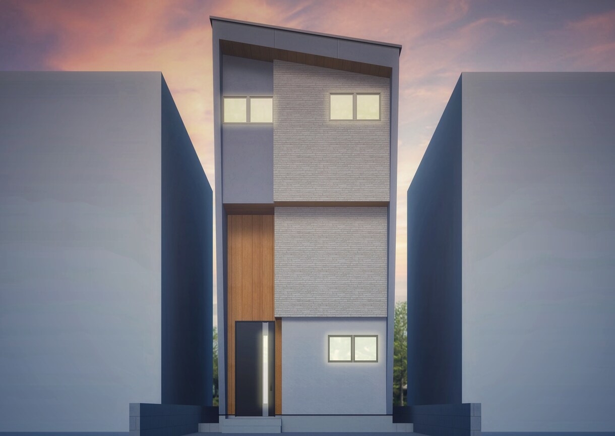 戸建住宅の外観３Dパースを作成致します 平面上の建物を立体図としてイメージいただけます。 イメージ8