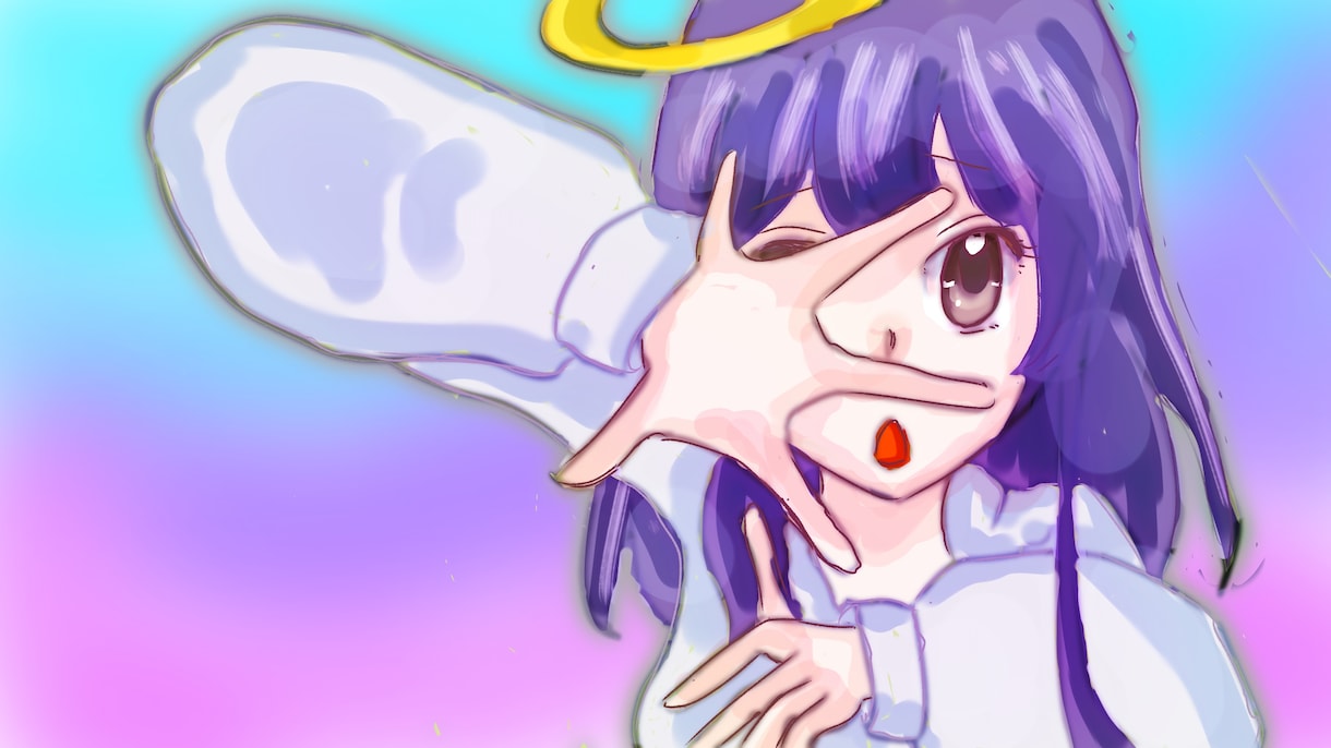 歌ってみた等のサムネイル描きます 透明感のあるサムネをお探しの方、ゆるふわ好きな方 イメージ1