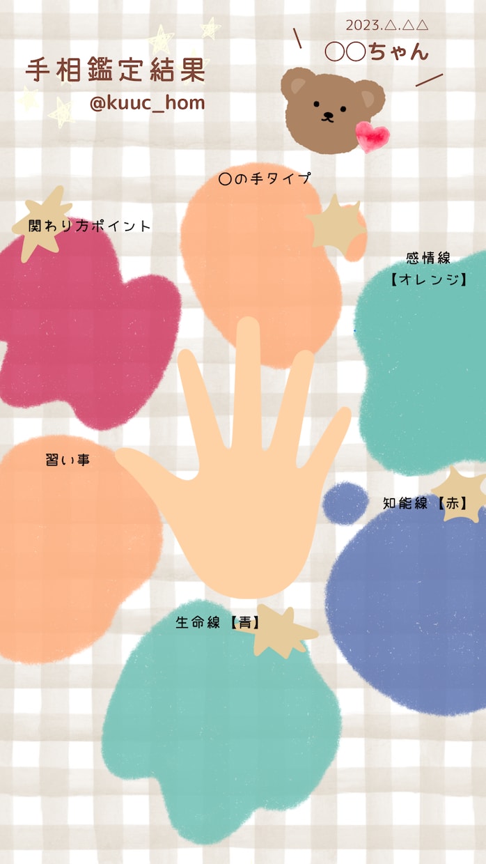 お子さんとママの相性や関わり方を占います 手のひらで繋がる親子の絆を深めよう イメージ3