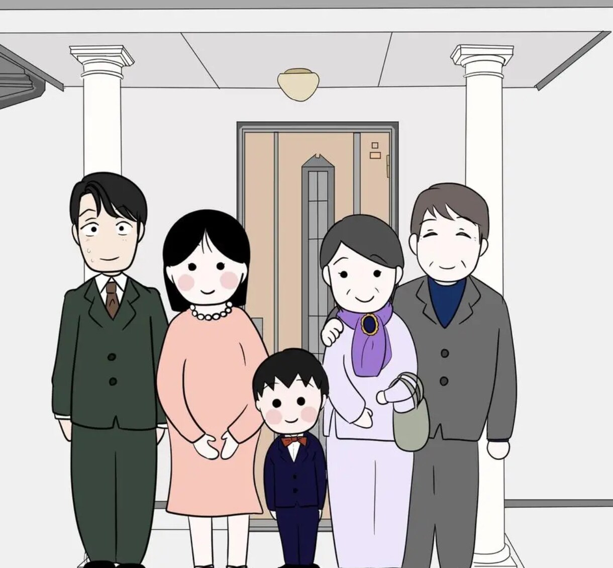 アニメ風、漫画風の似顔絵　ウェルカムボードます アニメ風  ウェルカムボード 結婚式 ウエディング 似顔絵 イメージ8