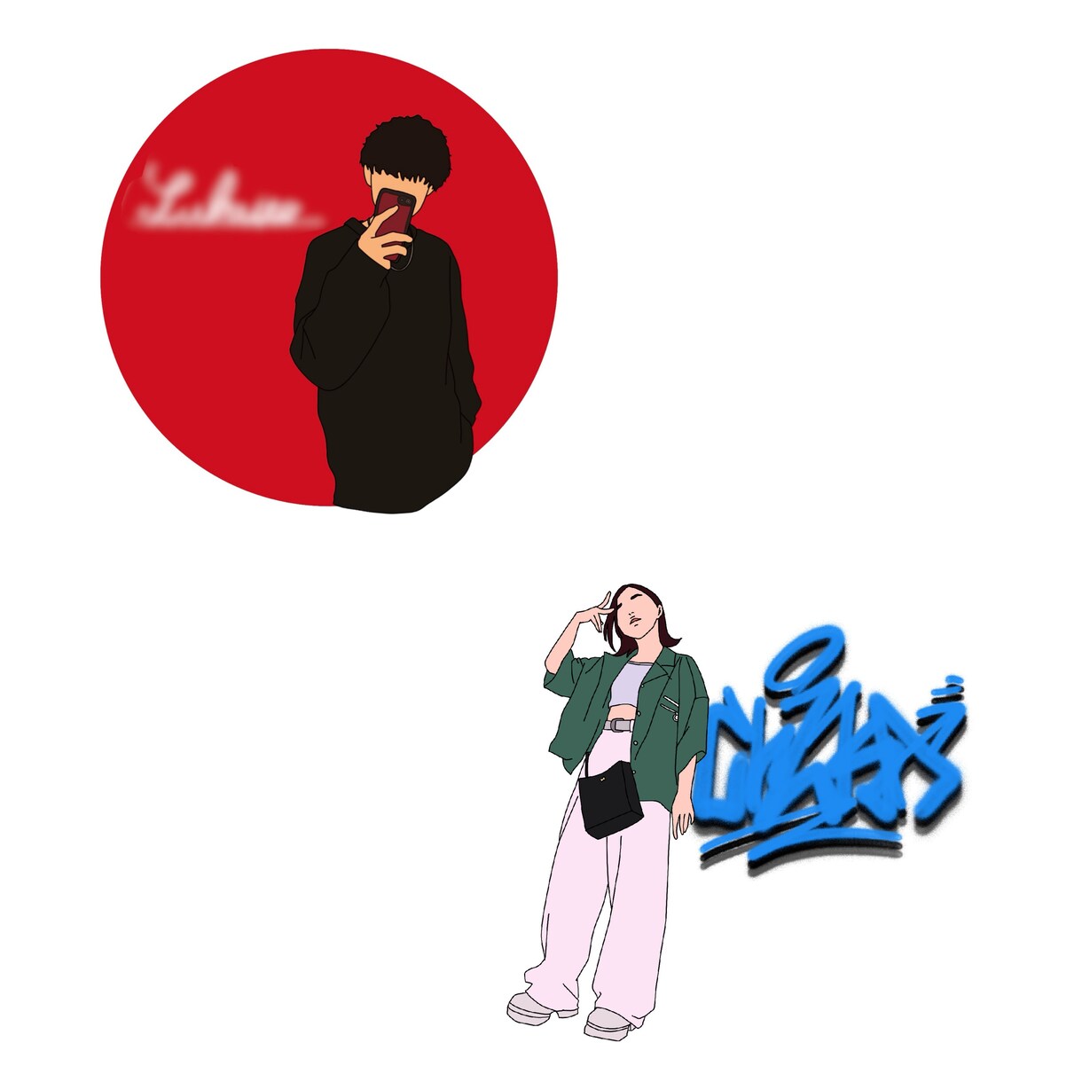 お写真からアイコンお描きします 思い出の1枚からあなただけのアイコンを。 イメージ3
