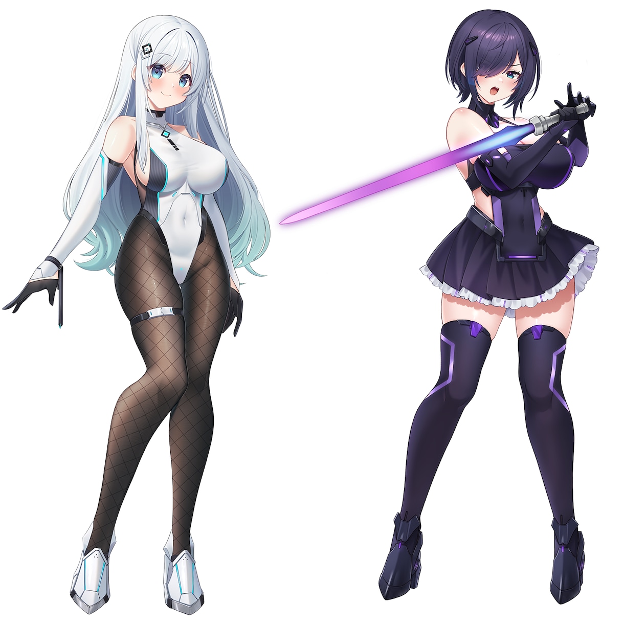 商用利用◎立ち絵イラスト制作します 配信活動、グッズ化など　キャラクターデザインからも◎ イメージ6