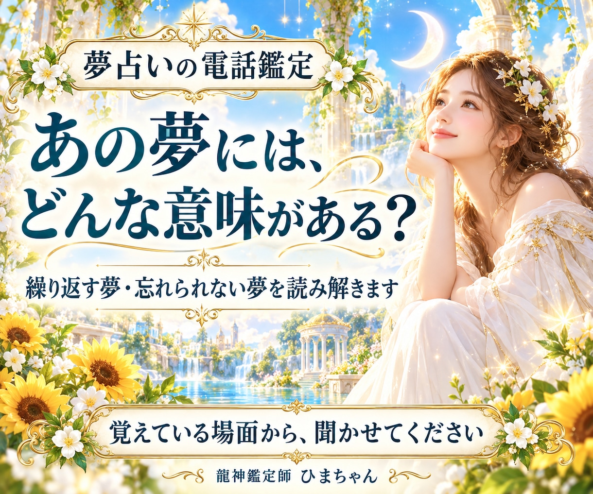 夢占いで繰り返す夢や忘れられない夢を読み解きます 亡くなった人や好きな人が出てくる夢も、今の出来事と読みます イメージ1