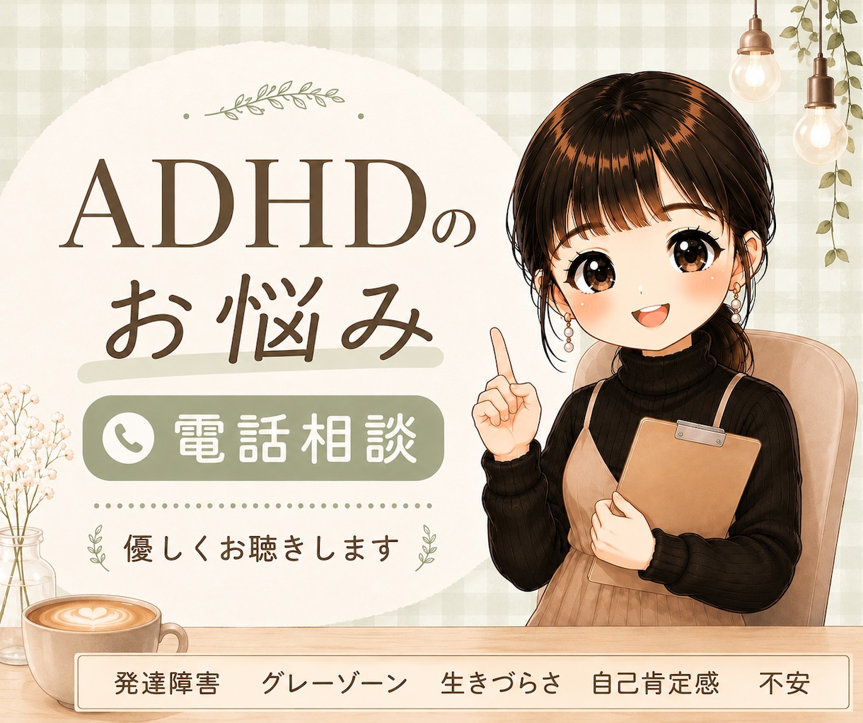 ADHDのお悩み⭐️当事者がお話をお聞きします 発達障害・グレーゾーン・生きづらさ・自己肯定感・不安 イメージ1