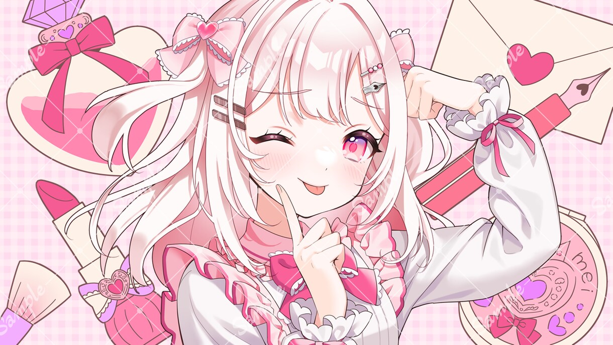 アイコン、立ち絵、一枚絵などイラスト作成いたします キラキラ可愛いイラストが得意です イメージ4