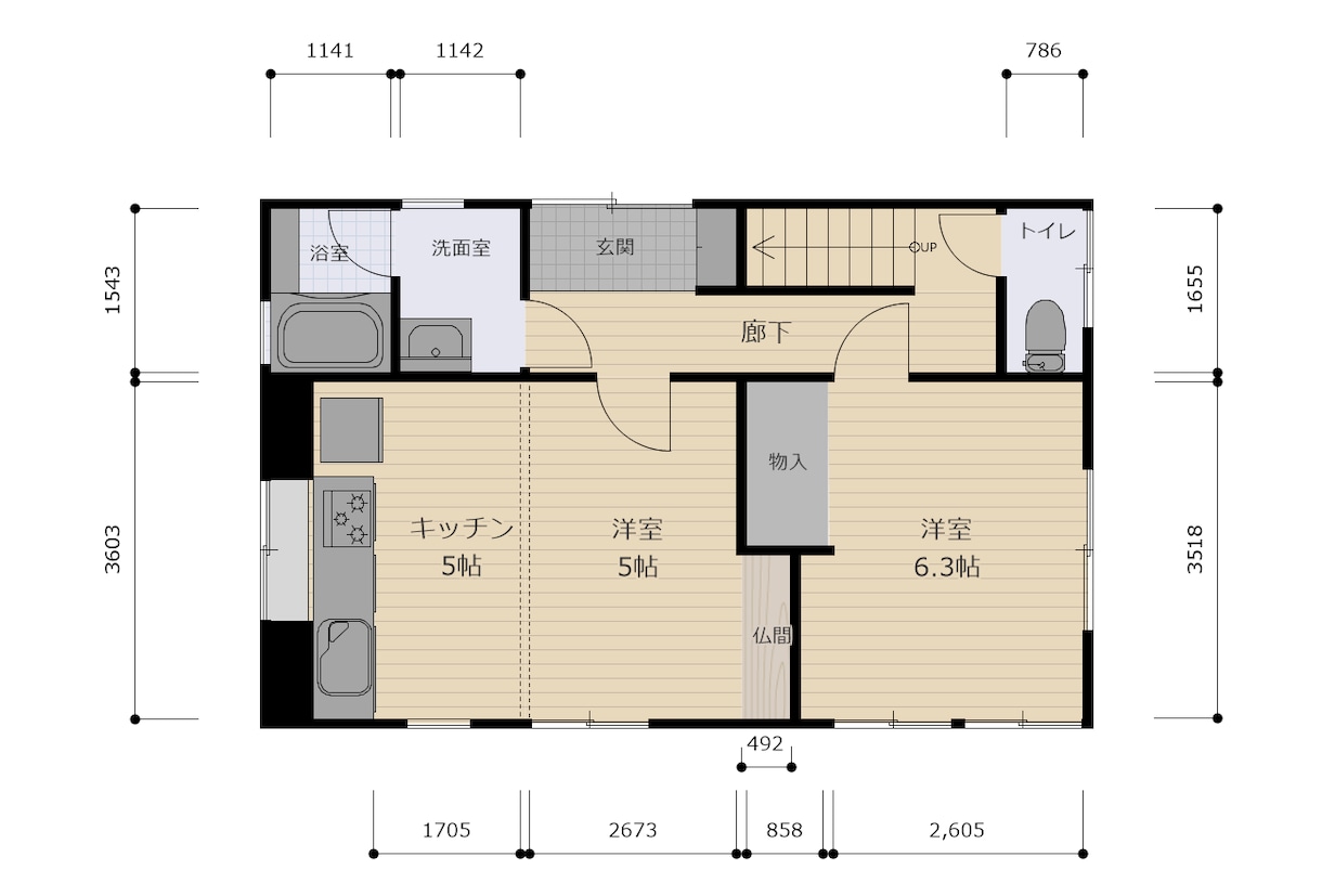手書きや古い間取り図、綺麗にします 3Dマイホームデザイナーを使用・マンション戸建て店舗OK！ イメージ1