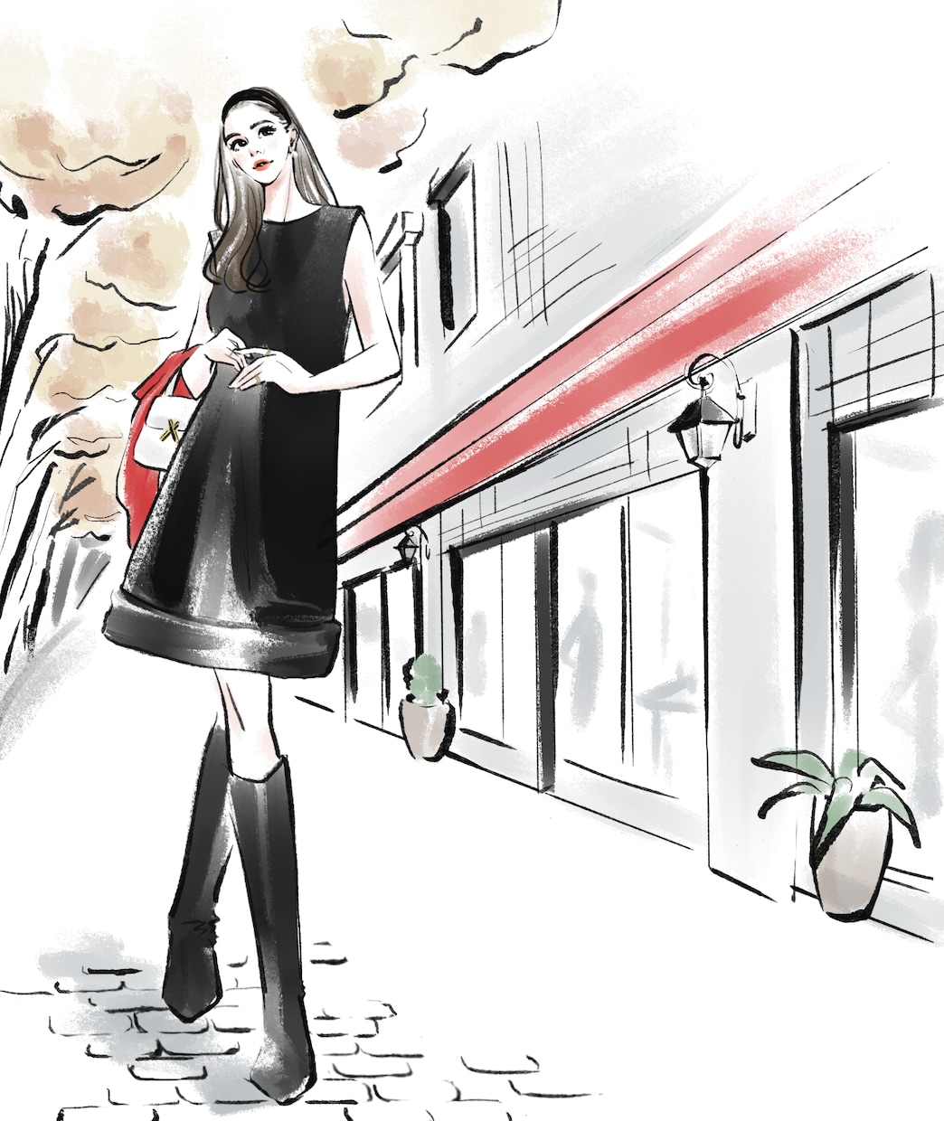 魅力が伝わる全身ファッションイラストを制作します イメージコンサルタント様に人気！上品な雰囲気で制作します。 イメージ9