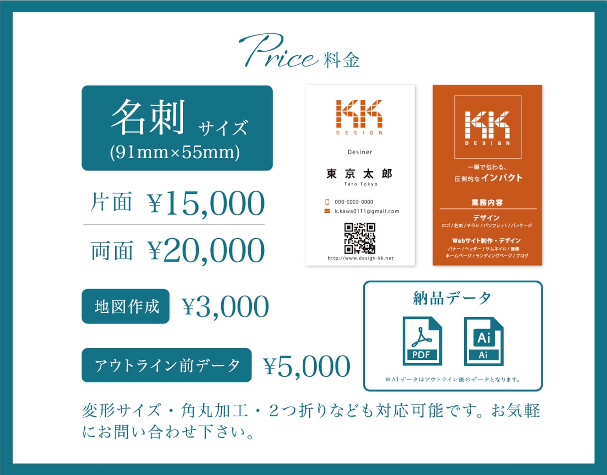 想いと信頼感が伝わる名刺を丁寧に制作します フルサポートで初めての方も安心できる名刺 イメージ2
