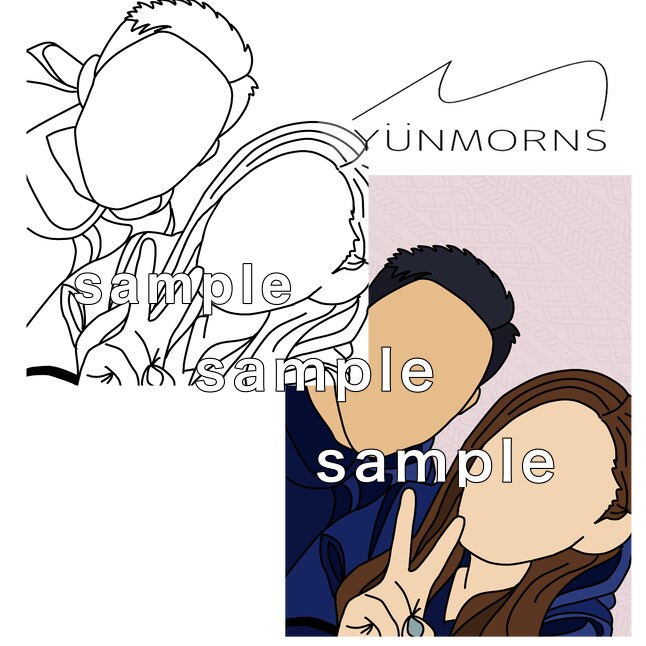 オシャレなイラスト（線画）をお描きします お気に入りの画像を素敵なイラストにしてみませんか？ イメージ5