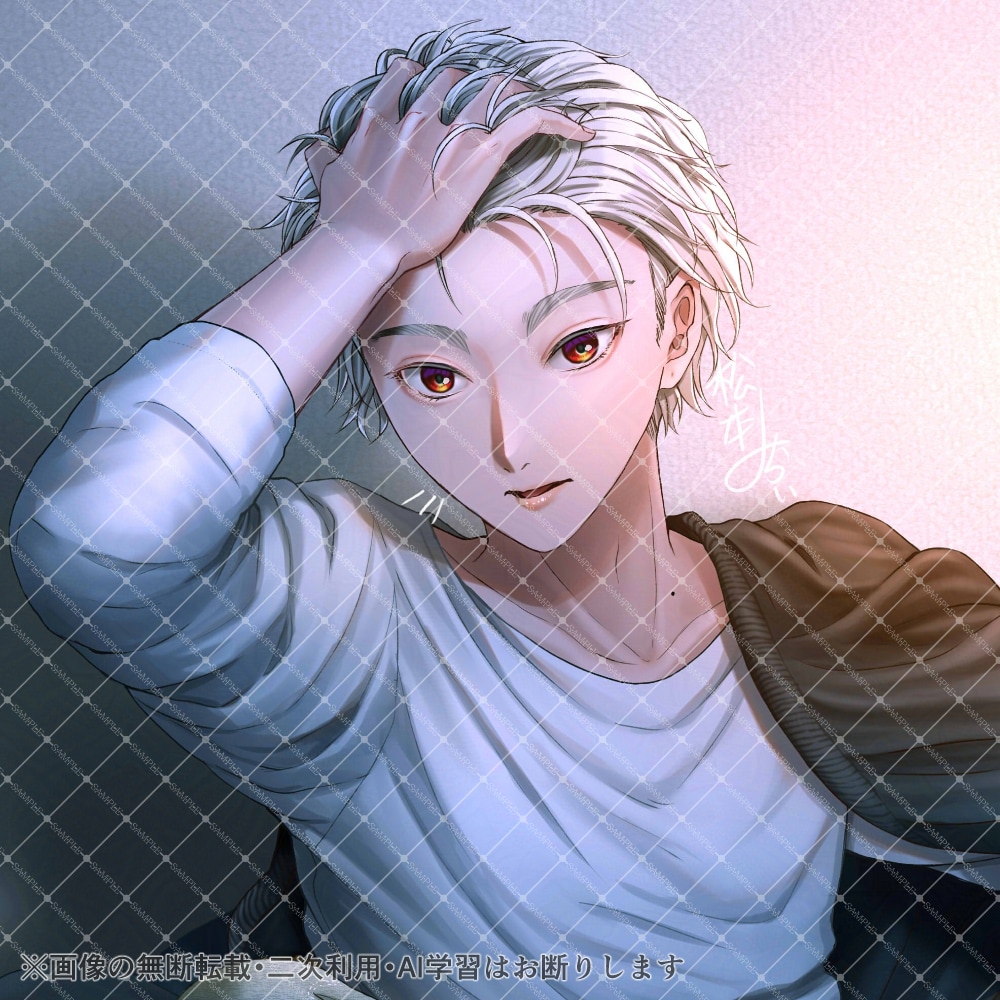 かっこいい男性イラストお描きします 女性向けの表紙/シチュエーション/スチル風イラストなど イメージ5