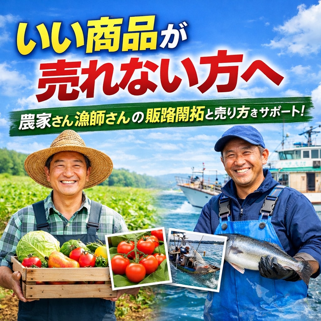 農家・漁業の販路開拓と仕組みを作ります 飲食店採用実績あり売れる形に整えます イメージ1