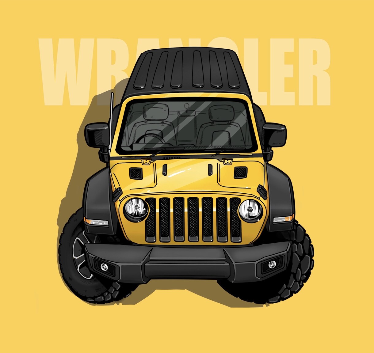 あなたの愛車Jeepのイラストを描きます SNSのアイコンに！家族や友人へのプレゼントに！ イメージ1