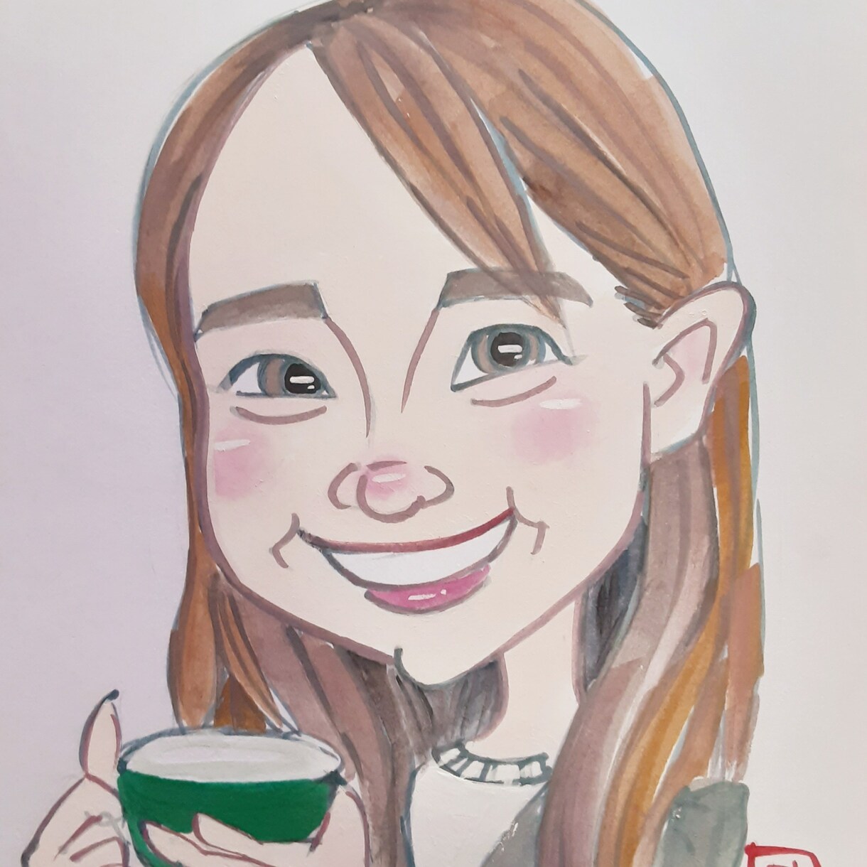 お写真から、似顔絵を描きます 素敵な思い出を似顔絵で残してみませんか？ イメージ6